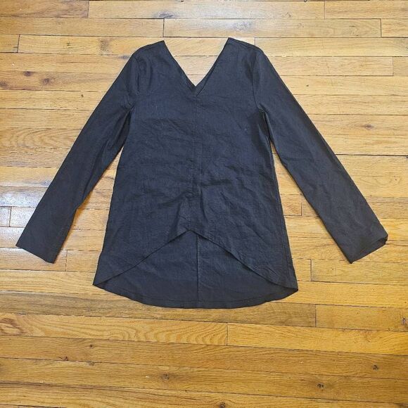 ADAY Women's Black Linen Top Size Small - Picture 1 of 9